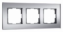 Рамка на 3 поста Werkel Senso серебряный soft-touch W0033106