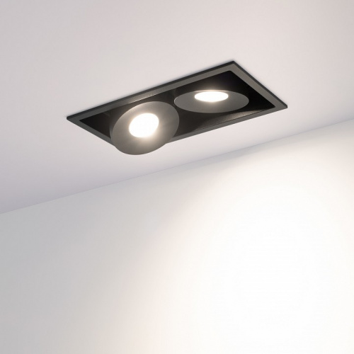 Встраиваемый светильник Arlight CL-SIMPLE-S148x80-2x9W Day4000 (BK, 45 deg) 026877 фото 8