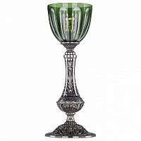 Настольная лампа декоративная Bohemia Ivele Crystal 7100 71100L/15 NB P1 Clear-Green/H-1H