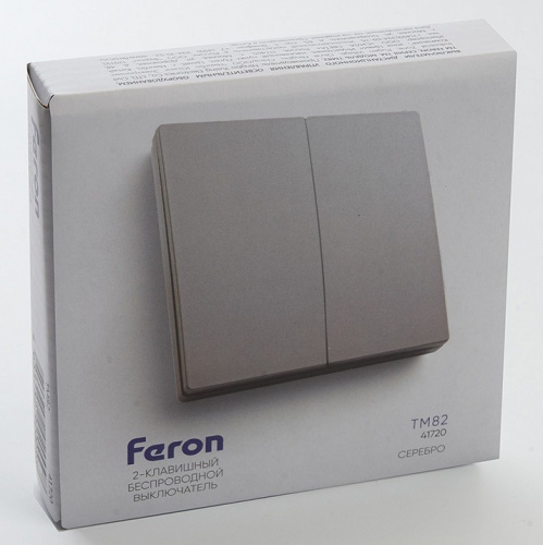 Выключатель беспроводной двухклавишный Feron Tm 82 41720 фото 6