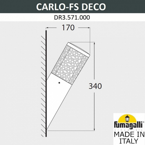 Светильник на штанге Fumagalli Carlo Deco DR3.571.000.AXU1L фото 2