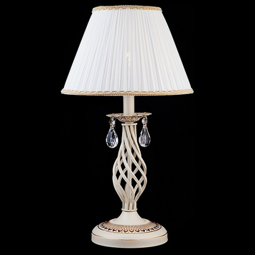 Настольная лампа декоративная Eurosvet Amelia 10054/1 белый с золотом/прозрачный хрусталь Strotskis фото 3