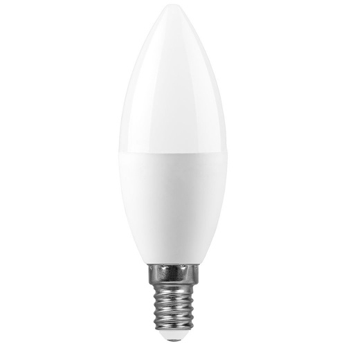 Лампа светодиодная LED 11вт E14 белый матовая свеча фото 2