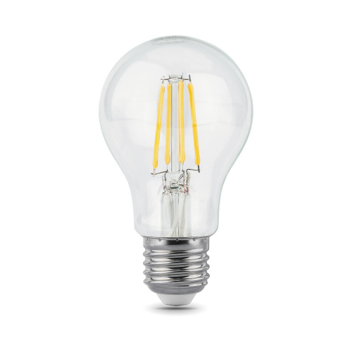 Лампа светодиодная филаментная LED 10 Вт 930 лм 2700К AC185-265В E27 А60 (груша) теплая  Black Filament Gauss фото 7