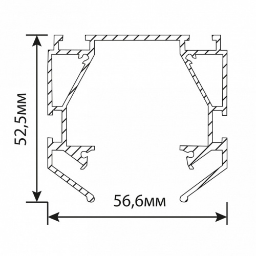 Профиль-держатель встраиваемый Feron S26 48286 фото 3