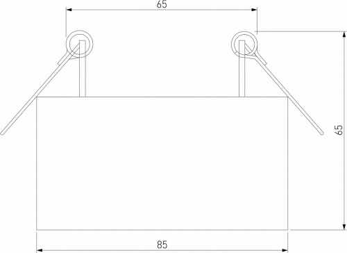 Встраиваемый светильник Elektrostandard Glam a065708 фото 3