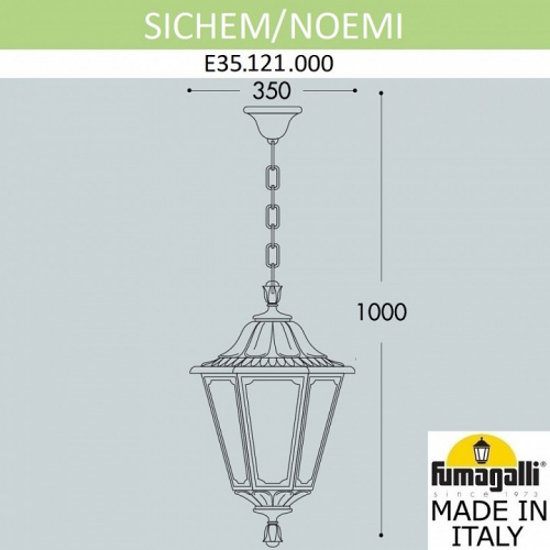 Подвесной светильник Fumagalli Noemi E35.121.000.AXH27 фото 2