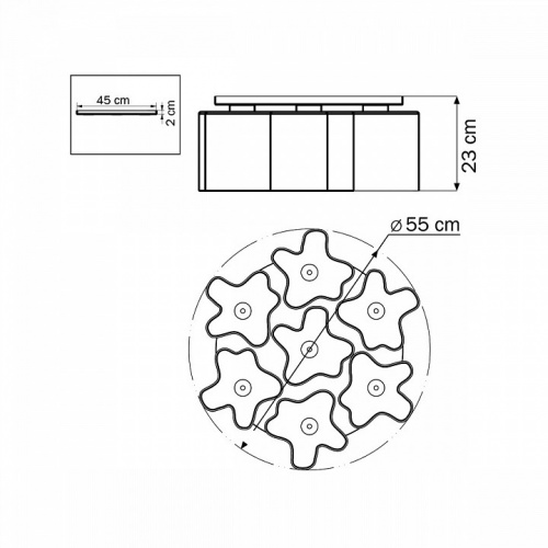 Потолочная люстра Lightstar Nubi 802070 фото 3