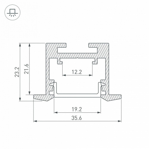 Профиль встраиваемый Arlight SL-LINE 043117 фото 2