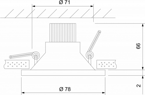 Встраиваемый светильник Elektrostandard Lin a063926 фото 2