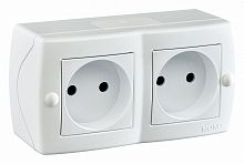 Блок с розетками без заземления Mono Electric Octans IP20 104-010106-121