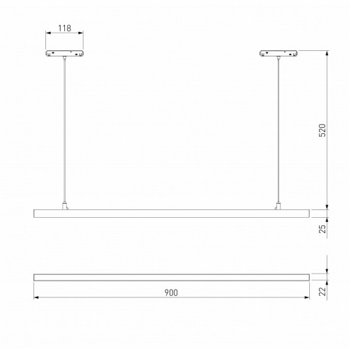 Подвесной светильник Elektrostandard Slim Magnetic a064802 фото 3