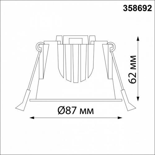 Встраиваемый светильник Novotech Knof 358692 фото 3