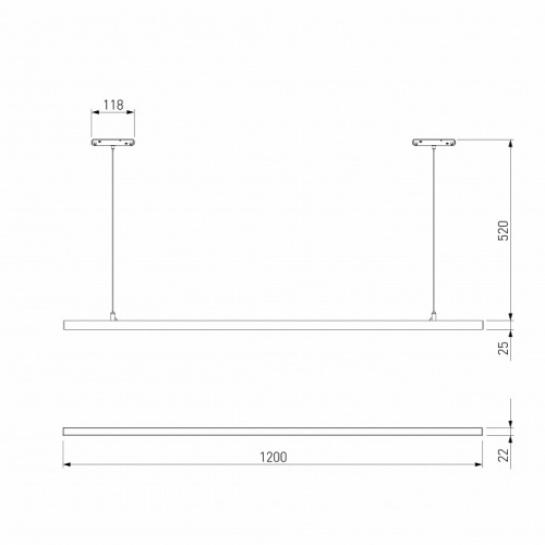 Подвесной светильник Elektrostandard Slim Magnetic a064803 фото 3