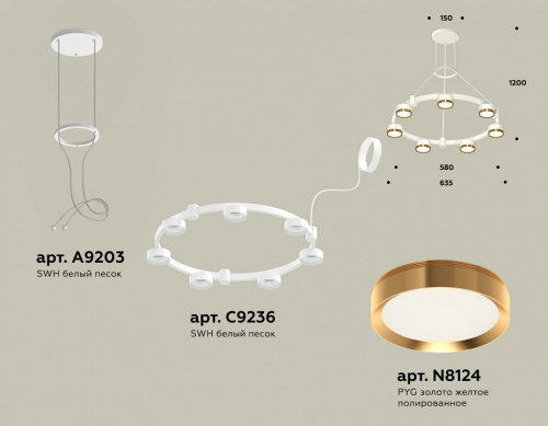 Подвесная люстра Ambrella Light XR XR92031502 фото 2