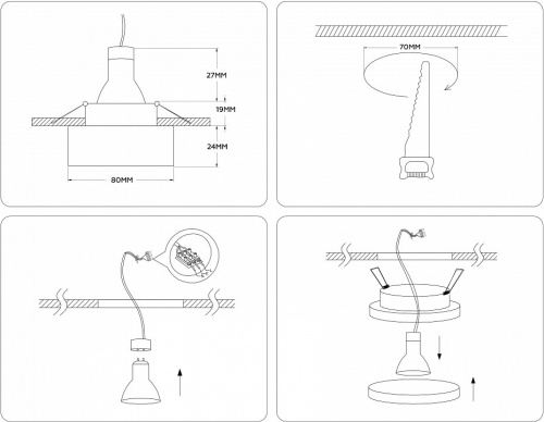 Встраиваемый светильник Ambrella Light TN TN3305 фото 3