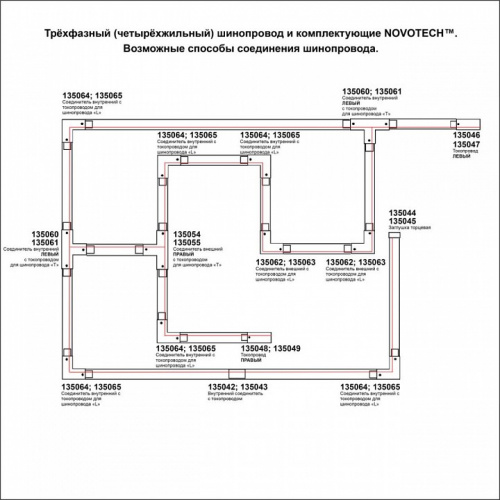 Трек накладной Novotech PORT 135236 фото 4