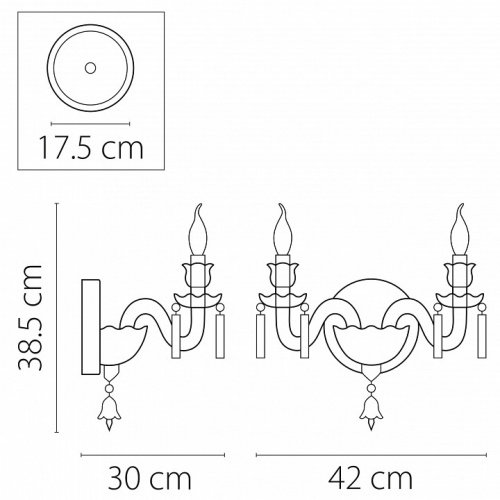 Бра Osgona Campana 716624 фото 2