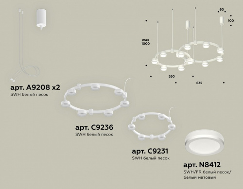 Подвесная люстра Ambrella Light XR XR92081004 фото 2