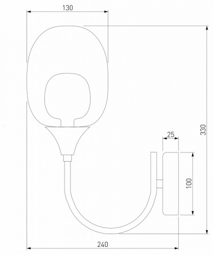 Бра Eurosvet Spritz 70218/1 латунь фото 3