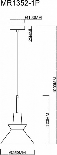 Подвесной светильник MyFar Kristina MR1352-1P фото 3
