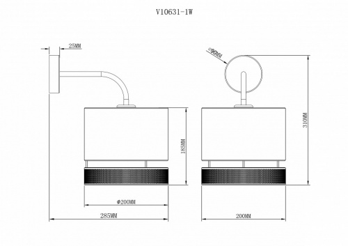 Бра Moderli Gela V10631-1W фото 3