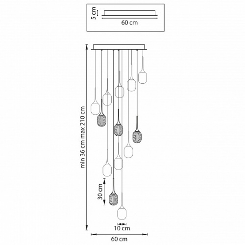 Подвесная люстра Lightstar Acrile 738131 фото 3