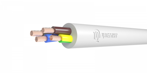 Провод ПВС 3х1,5+1х1,5 белый