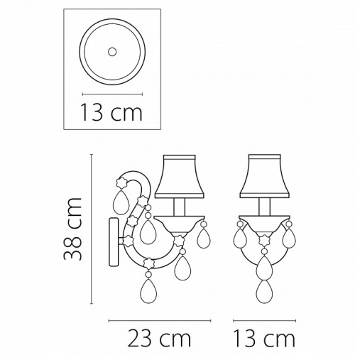 Бра Osgona Princia 726611 фото 3