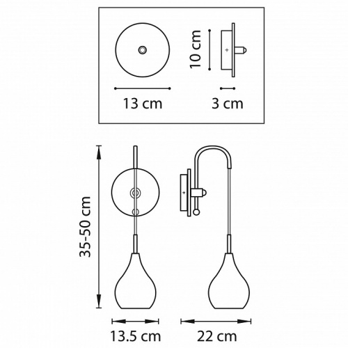 Бра Lightstar Pentola 803533 фото 2