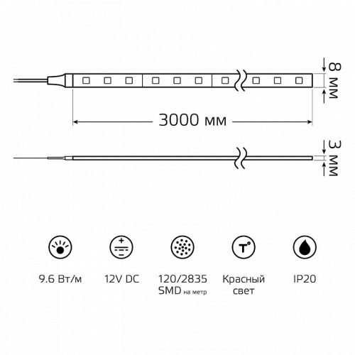 Лента светодиодная Gauss Basic BT066 фото 3