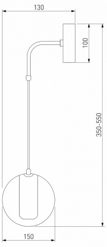 Бра Eurosvet Cobble 50258 LED дымчатый фото 2