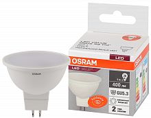 Лампа светодиодная LED 5 Вт GU5.3 4000К 400Лм спот 220 В (замена 35Вт) OSRAM