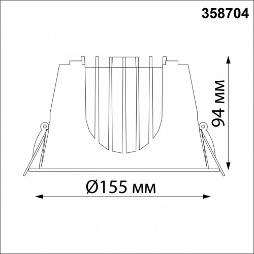 Встраиваемый светильник Novotech Knof 358704 фото 3