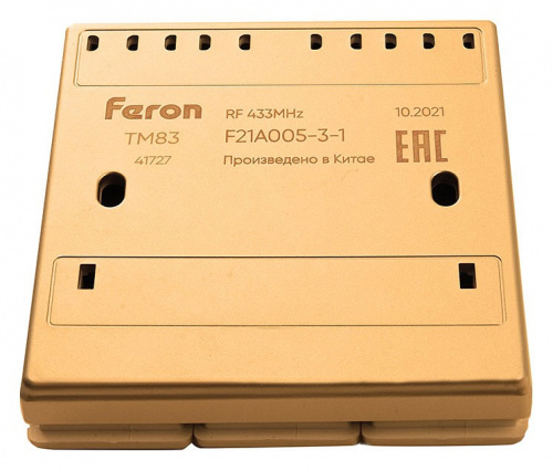 Выключатель беспроводной трехклавишный Feron Tm 83 41727 фото 2