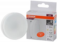 Лампа светодиодная LED 12 Вт GX53 3000К 960Лм таблетка 220 В (замена 100Вт) OSRAM