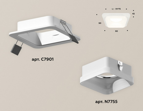 Встраиваемый светильник Ambrella Light XC XC7901013 фото 2