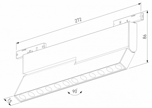 Накладной светильник Elektrostandard Mini Magnetic a067280 фото 3