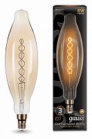 Лампа светодиодная Gauss LED Vintage Filament Flexible E27 8Вт 2400K 156802008