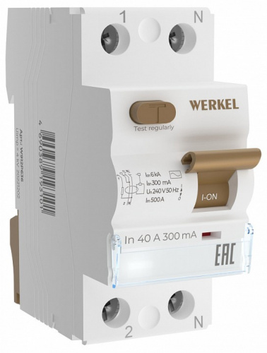 Устройство защитного отключения 1P Werkel  W912P404