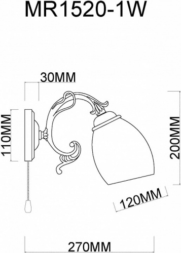 Бра MyFar Biene MR1520-1W фото 3