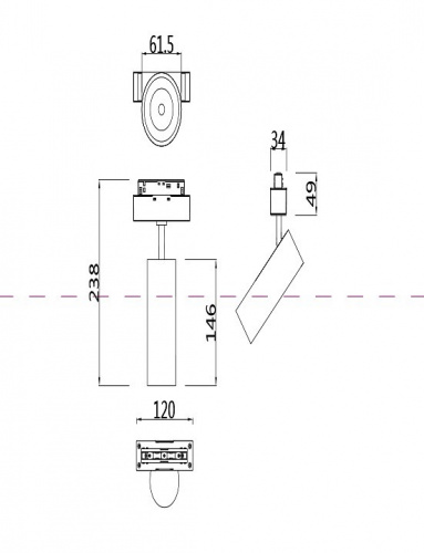 Светильник на штанге Maytoni Focus LED TR019-2-15W3K-W фото 2