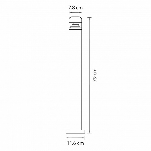 Наземный низкий светильник Lightstar Raggio 376707 фото 2