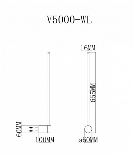 Бра Moderli Ricco V5000-WL фото 2