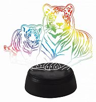 Зверь декоративный Uniel ULI-M508 RGB/3AA TIGER FAMILY/BLACK UL-00008403