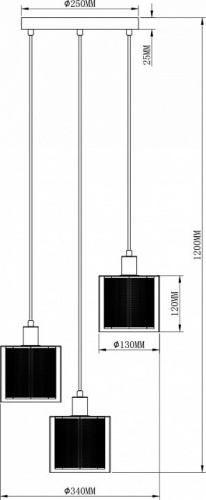 Подвесной светильник Moderli Brizzi V2871-3P фото 2