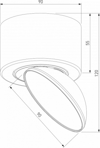 Накладной светильник Elektrostandard Smooth a065460 фото 3