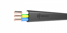Кабель силовой ВВГ-П нг(А)-FRLSLTx 3х1.5 ок-0.66 черный бухта