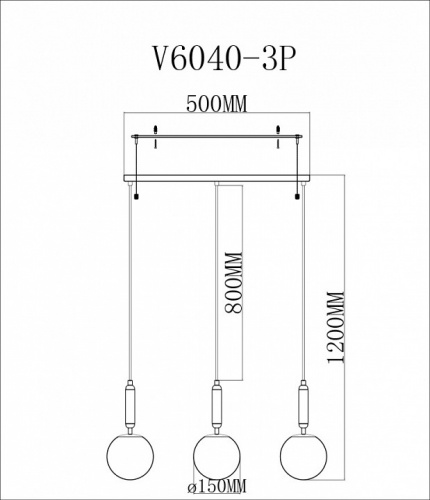 Подвесной светильник Moderli Scrumbel V6040-3P фото 2