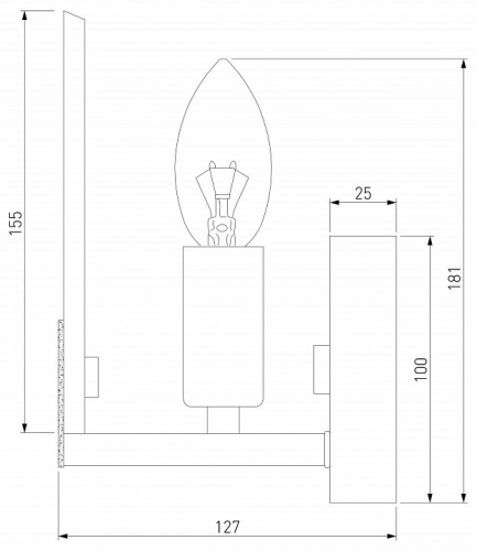 Бра Eurosvet Marble 60158/1 латунь фото 2